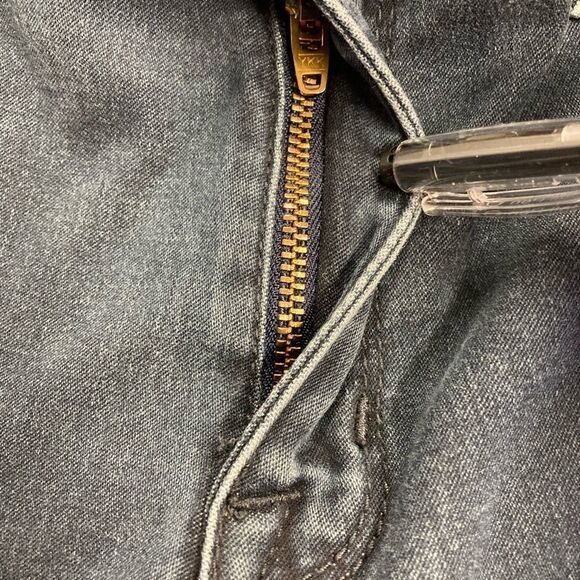 MOSSIMO, Denim‎ Legging, Blue, Size 14, zipper and button closure, belt Loops - Picture 5 of 8